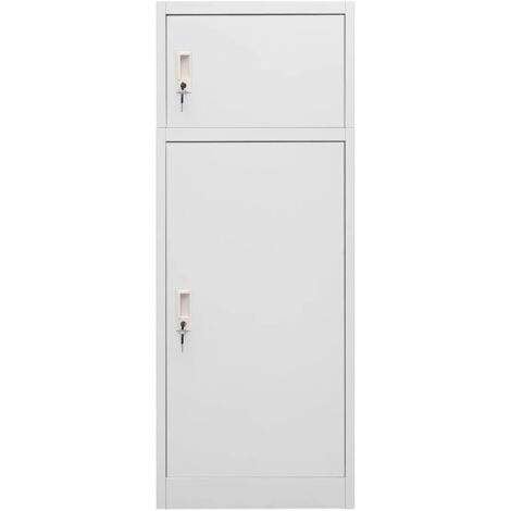 Armoire à selles Gris clair 53x53x140 cm Acier (1/5)