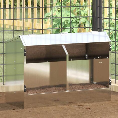 Distributeur pour lapins Argent 64.5 x 25.5 x 45.5 cm (1/5)