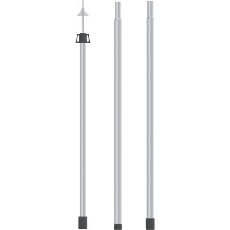Mât de bâche télescopique avec longueur de 102-260 cm Aluminium (1/5)