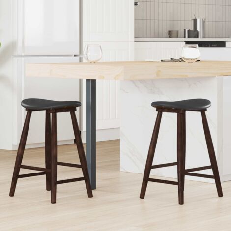 vidaXL Chaises de salle à manger 2 pcs Marron Clair 46 x 37 x 63 cm (1/5)