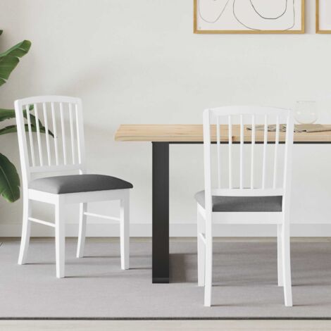 vidaXL Chaises de salle à manger 2 pcs Blanc 50 x 52,5 x 91 cm (1/5)
