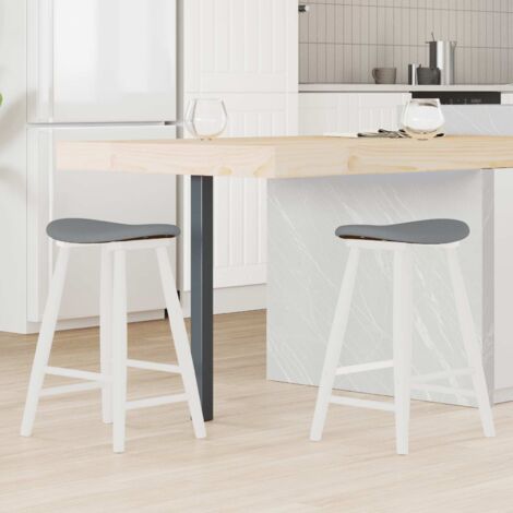 vidaXL Chaises de salle à manger 2 pcs Blanc 46 x 37 x 63 cm (1/5)