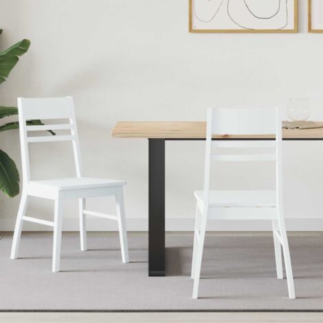 vidaXL Chaises de salle à manger 2 pcs Blanc 43 x 54 x 89 cm (1/5)