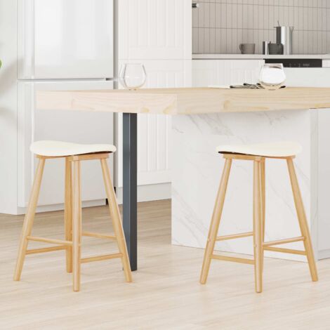 vidaXL Chaises de salle à manger 2 pcs Naturel 46 x 37 x 63 cm (1/5)