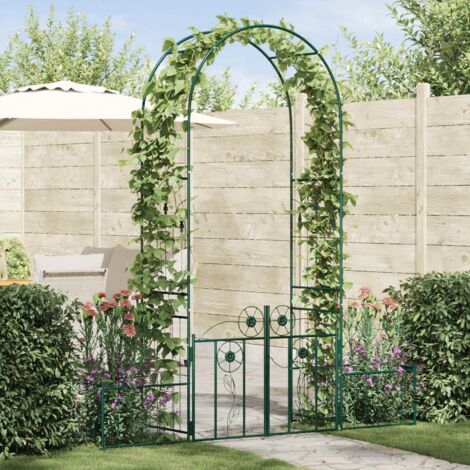 vidaXL Arche de jardin avec verrouillage Vert 203 x 50 x 218 cm (1/5)