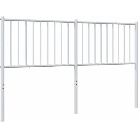 Tête de lit de remplacement métal blanc 160 cm (1/5)