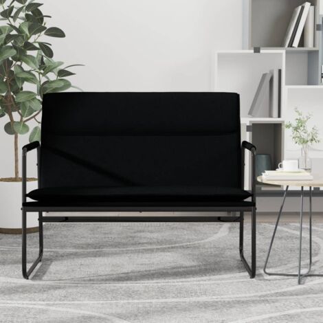 Banc Noir 100x64x80 cm Tissu (1/5)