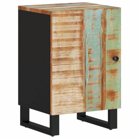 Armoire de salle de bain 38x33x58cm bois massif de récupération (1/5)