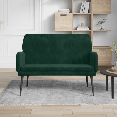Banc Vert foncé 108x79x79 cm Velours (1/5)