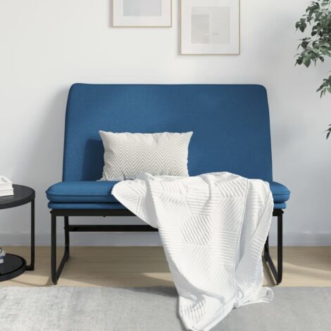 Banc Bleu 100x75x76 cm Tissu (1/5)