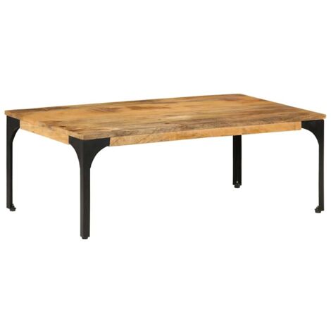 Table basse 100x55x35 cm bois de manguier massif (1/5)