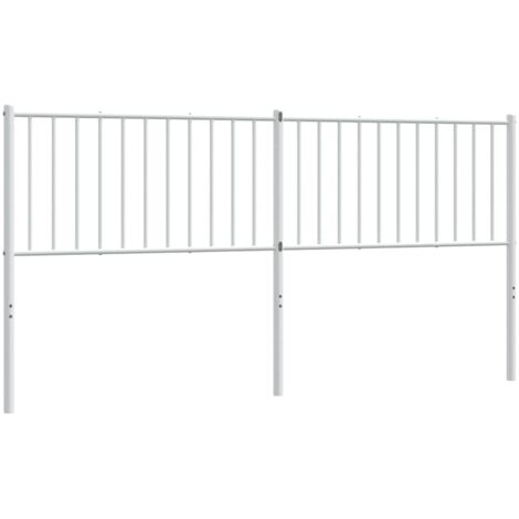Tête de lit de remplacement métal blanc 180 cm (1/5)