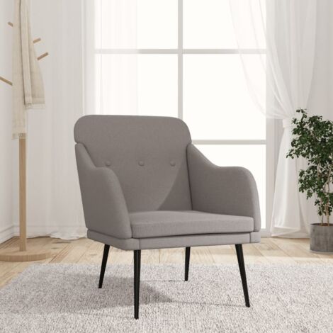 Fauteuil Taupe 63x76x80 cm Tissu (1/5)