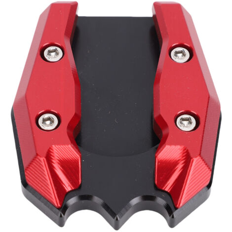 Extension de béquille de moto, agrandisseur CNC en alliage d'aluminium antidérapant, plaque d'extension de support latéral de remplacement pour Xmax300 2013-2025 rouge