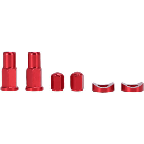 Kit d'espacement d'écrou de blocage de jante en alliage d'aluminium, équipement d'entretien automobile de remplacement pour YZ 125 250 250F 450F Wr250R Wr450R rouge 6 pièces