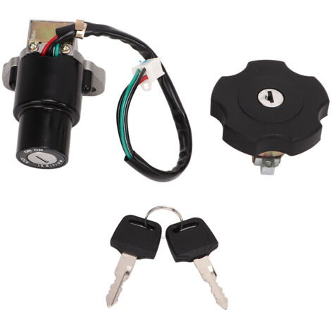 Kit de verrouillage du bouchon du réservoir de carburant et de gaz, interrupteur d'allumage de moto avec clé électrique, pour XT600 TW200 DT200 DT200R XT225 Serow 225