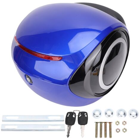 32L moto Top Case ABS Style sportif étanche coffre Portable pour motos avec porte-bagages arrière bleu