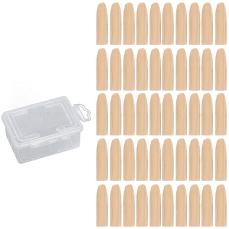 Kit de pièces d'accessoires pour gabarit de cheville en bois, bouchon de trou de poche de 9.5mm, 50 pièces, pour le travail du bois du pin (1/5)