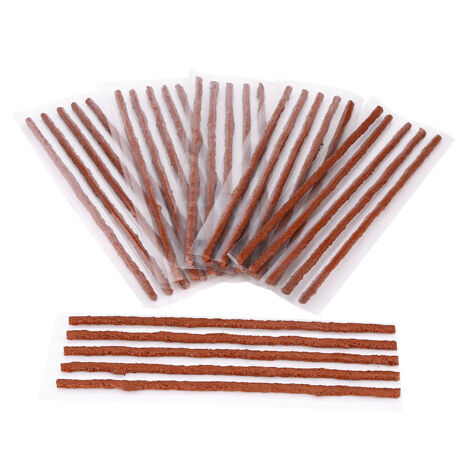 30 pièces marron Tubeless pneu crevaison réparation joint bandes de caoutchouc pour voiture moto 2006mm (1/5)