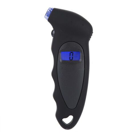 Manomètre numérique de pression des pneus de voiture, camion, vélo, testeur d'air PSI, 4 réglages (noir) (1/5)