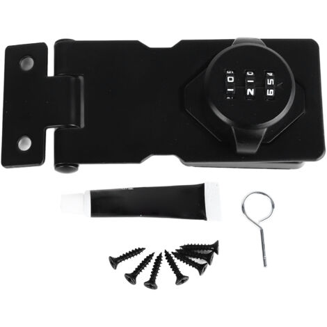 Kit antivol en alliage de Zinc, serrure à mot de passe à 3 chiffres, 3.5 pouces, pour porte coulissante et battante, classeur, boîte de placard (1/5)