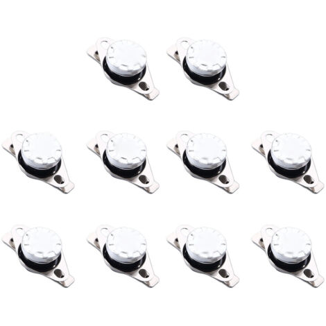 Interrupteur de commande thermique KSD301, 10 pièces, Thermostat normalement fermé 135 degrés Celsius, température 250V 10A (1/5)