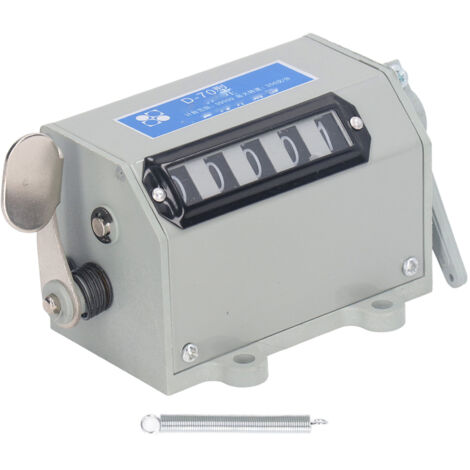 Compteur de traction à 5 chiffres, réinitialisable mécanique, comptage manuel des courses, Machine-outil précise 220V (1/5)