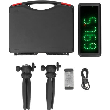 Minuterie de Sprint sans fil, chronomètre Laser alimenté par batterie, horloge pour moto, cyclisme, entraînement de vitesse, course courte (1/5)