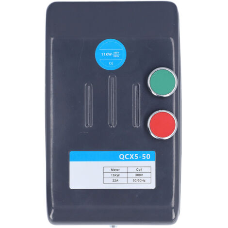 Démarreur de moteur magnétique 3 phases 380V 11KW, interrupteur de commande électrique pour compresseur d'air, Applications d'eau 20-32A