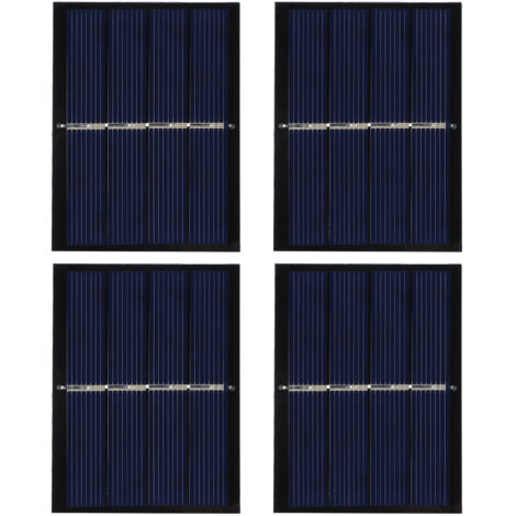 4 pièces 0.65 W 2 V bricolage système de Module de panneau solaire pour jouet lumière batterie charge 60x80mm (1/5)