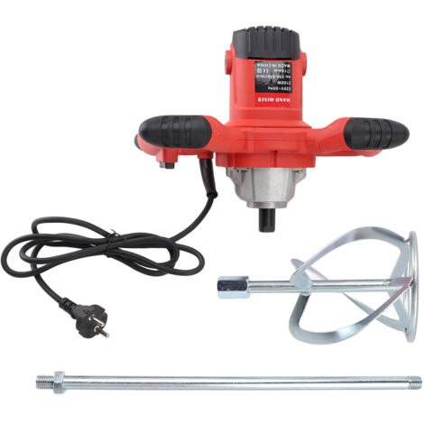 Mélangeur de ciment électrique 2100W, vitesse réglable, béton portable pour peinture à la boue, plâtre (1/5)