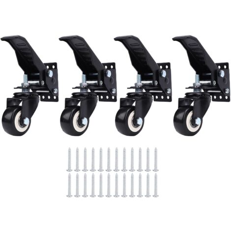Kit de roulettes d'établi, capacité de 900 lb, rétractables avec fonction de levage et d'abaissement pour armoire de Table d'établi