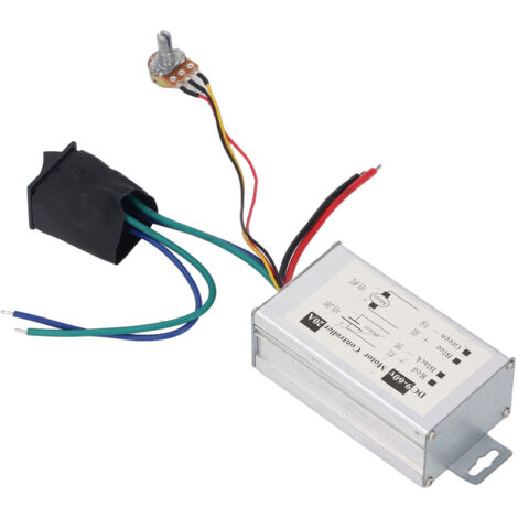 Contrôleur de vitesse de moteur à courant continu 9V 12V 24V 36V 48V 60V, ventilateur Variable PWM avec interrupteur CW CCW pour moteurs électriques de bricolage (1/5)