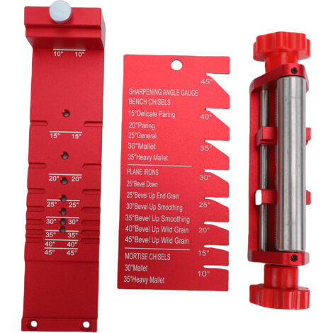Gabarit d'affûtage de burins, positionnement précis, alliage d'aluminium, Guide d'affûtage pour le travail du bois avec fixation d'angle et compteur