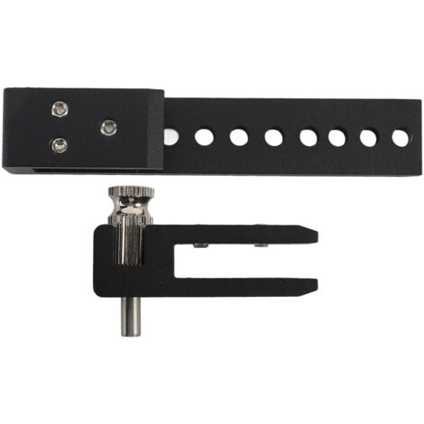 Serrure de porte coulissante sans cadre pour salle de douche, verre à 12 trous, en acier inoxydable, pour maison, hôtel, noir, 12mm (1/5)