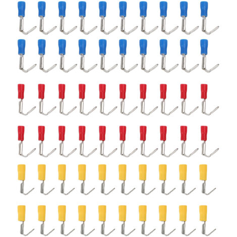 Connecteurs de pelle Piggyback semi-isolés, 60 pièces, 22-10 AWG, déconnexion rapide pour camions, motos, appareils ménagers (1/5)