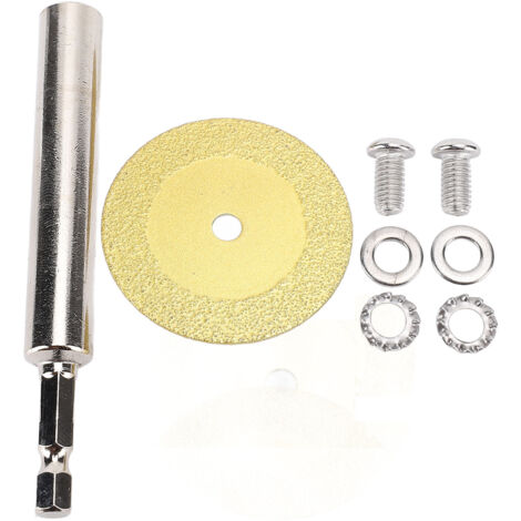Lames de coupe en diamant, roue avec tige hexagonale de 1/4 pouces, disque d'outil rotatif en acier au carbone pour coupe-tuyau en PVC, poteau de 10cm