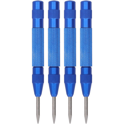 Kit d'outils automatique en acier rapide, 4 pièces, poinçon central, 5 pouces, pour l'installation et l'entretien, bleu