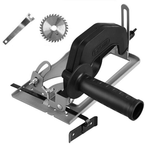 Support de positionnement réglable en angle de 0 à 45° et en profondeur de coupe de 0 à 40 mm pour meuleuse d'angle de 100 à 125 mm. Base de rainurage pour meuleuse d'angle de 100 à 125 mm (1/5)