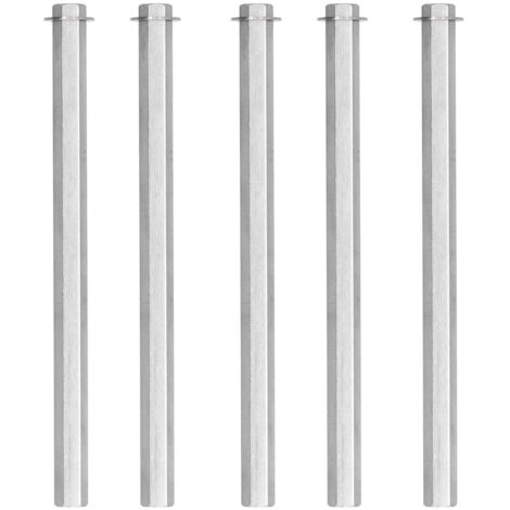 5 pièces écrou à tige longue couplage hexagonal femelle fileté barre droite en acier inoxydable pour Gobilda Dia 8mm4106-4008-1200 (1/5)