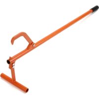 Cric à Bûches 130cm Avec Crochet Réglable - Rouleau Acier Pour Soulever Et Déplacer Grumes Jusqu'à 32cm