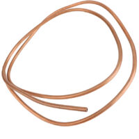 Tuyau de Tube en Cuivre, Souple Tube Rond en Cuivre 2M Tuyau de Tube à Bobine Souple Od 8Mm/Id 6Mm C1100 T2 Pour Climatiseur de Réfrigération