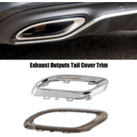 Eosnow Couvercle d'embout d'échappement chromé brillant, garniture de Eosnow Couvercle d'embout d'échappement chromé brillant, garniture de