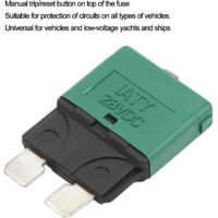 Disjoncteur 30A, porte-fusible en ligne 12V-24V DC, interrupteur de réinitialisation manuelle, fusible audio de voiture, bloc de fu - Bricolage