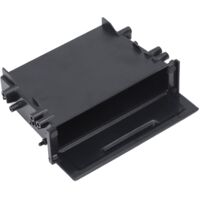 1DIN Car Radio Storage Box Multi Application ABS Black Inner Organizer Remplacement pour Mitsubishi