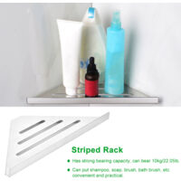 Étagère de Douche étagères de Salle de Bain, étagère de Rangement de Salle de Bain étagère D'angle de Douche, étagères de Salle de Bain en Acier Inoxydable Panier de Rangement(Coup de poing)