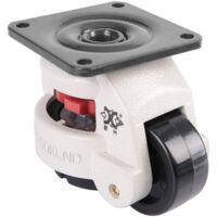 4pcs 2" Roulette de nivellement rétractable Machine industrielle Roulette pivotante Heavy Duty 551lbs Capacité
