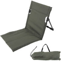 Outdoors Lounger Park Beach Chair Chaise longue de plage pliante portable pour adultes avec dossier réglable OD Vert