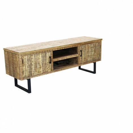 porta tv anta decorata moderno minimal in legno di design moderno industrial cm 170 x 41,5 x 46,5 h