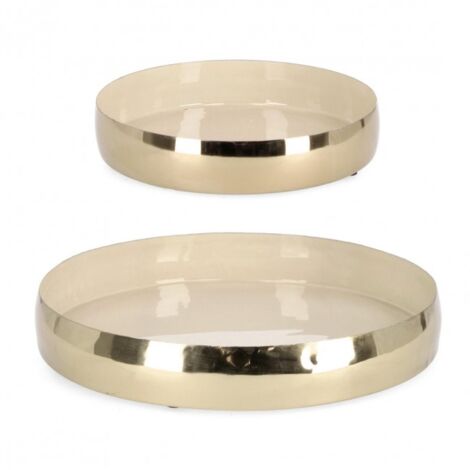 Vassoio decorativo metallo argento KITNOS | Leroy Merlin